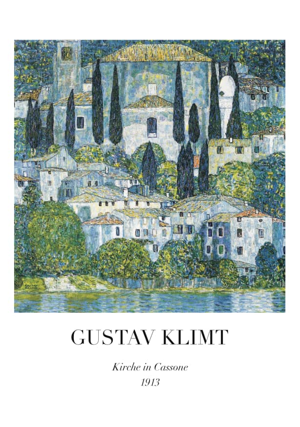 Quadro Kirche in Cassone By Gustav Klimt