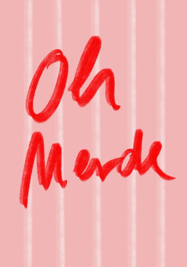 Quadro Oh Merde