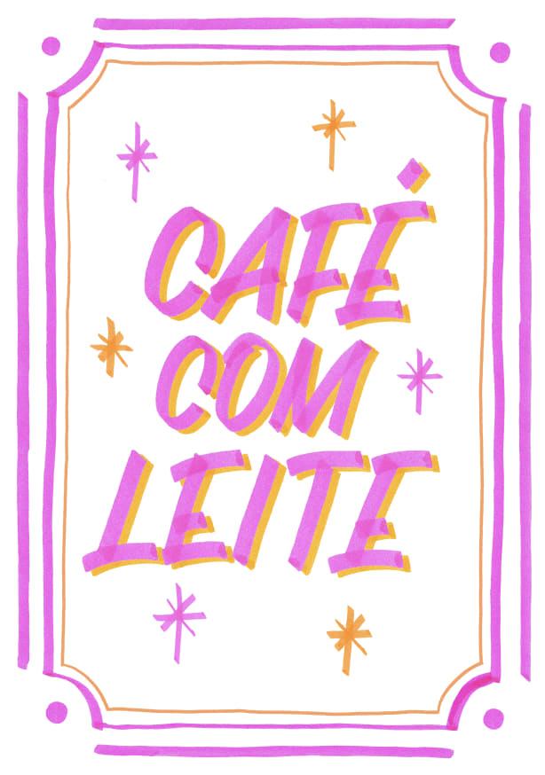 Quadro Padoca Café Com Leite - Obrah | Quadros e Posters para Transformar a Parede