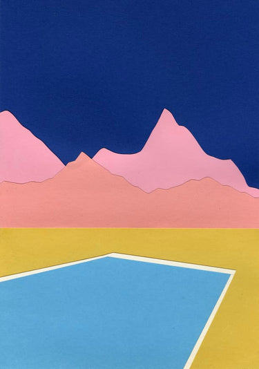 Quadro Pool in the Hills - Obrah | Quadros e Posters para Transformar a Parede