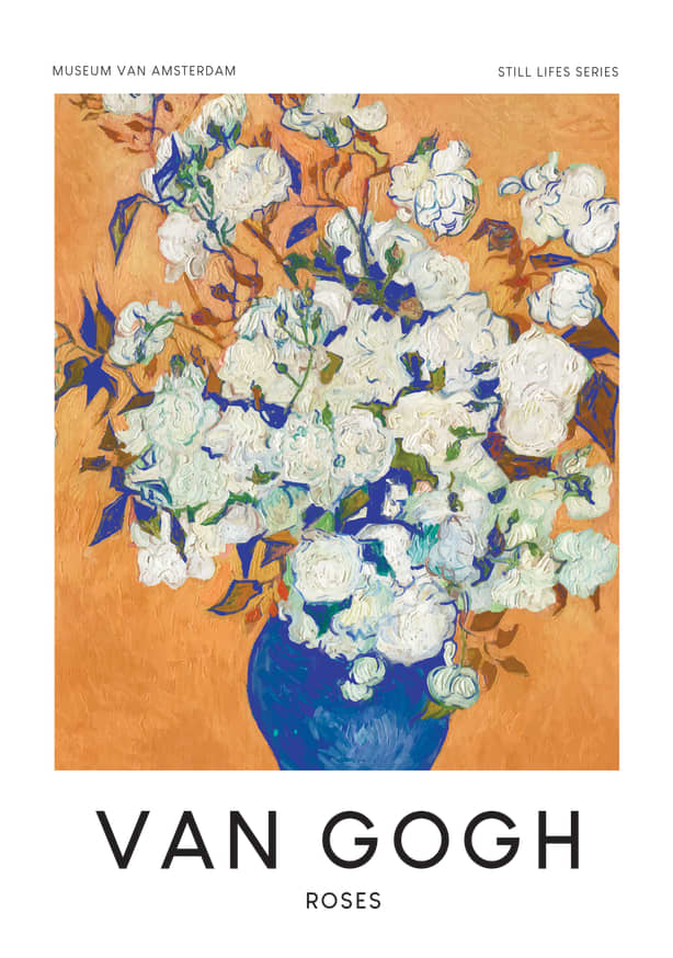 Quadro Roses by Van Gogh - Obrah | Quadros e Posters para Transformar a Parede