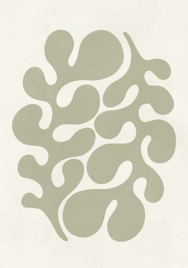 Quadro Sage Green Organic Leaves - Obrah | Quadros e Posters para Transformar a Parede