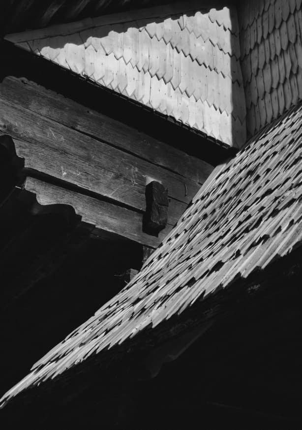 Quadro Abstract Black And White Shapes