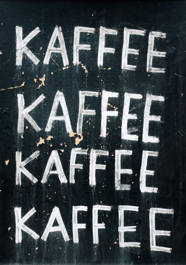 Quadro Kaffee Kaffee Kaffee