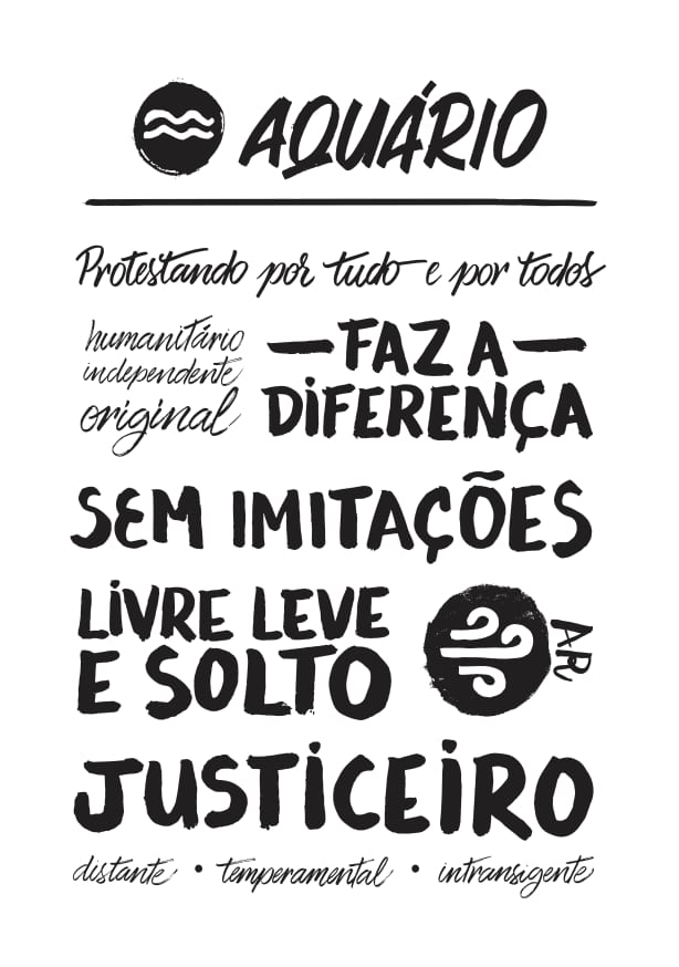 Quadro Signos Aquário