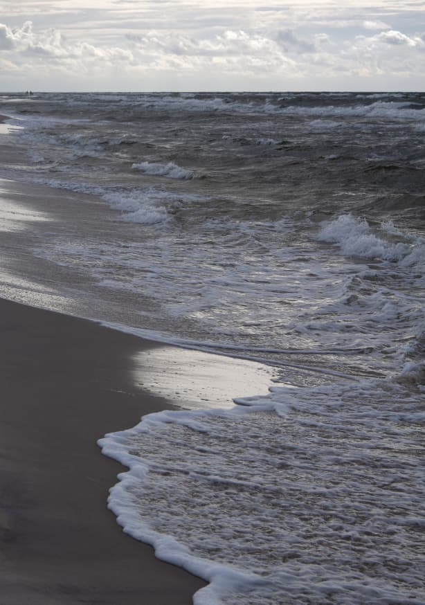 Quadro Greige Golden Evening Beach Walk - Obrah | Quadros e Posters para Transformar a Parede