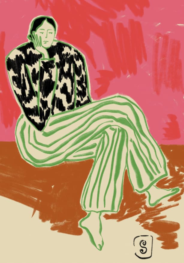 Quadro Calm Woman Portrait