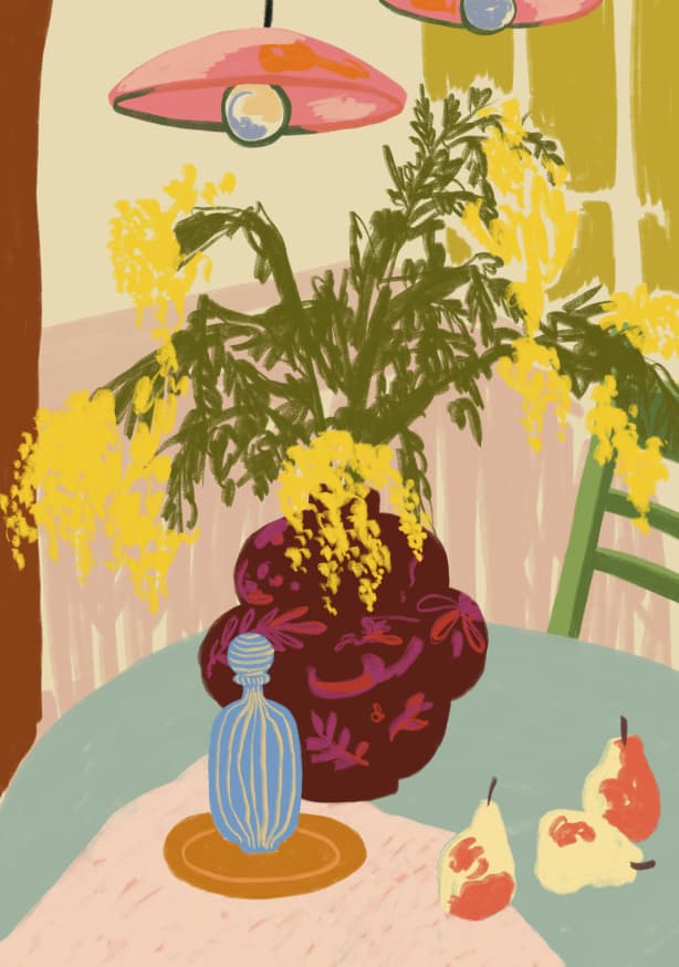 Quadro Mimosas Still Life