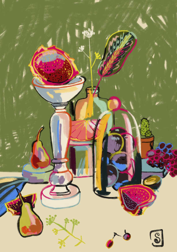 Quadro Still Life with Dragon Fruit