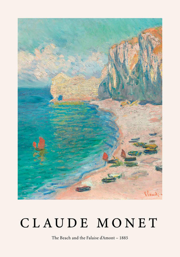 Quadro The Beach by Monet - Obrah | Quadros e Posters para Transformar a Parede