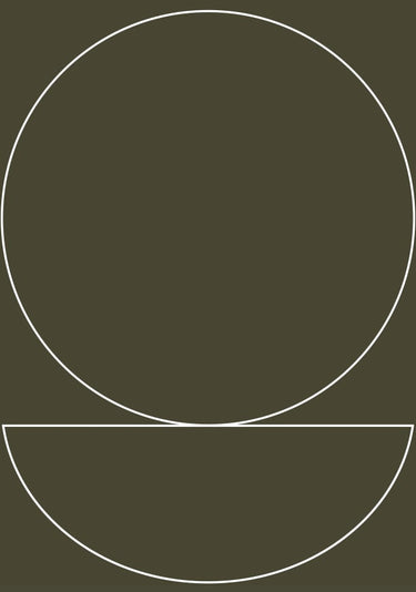 Quadro Thin Lines on Deep Olive Green - Obrah | Quadros e Posters para Transformar a Parede