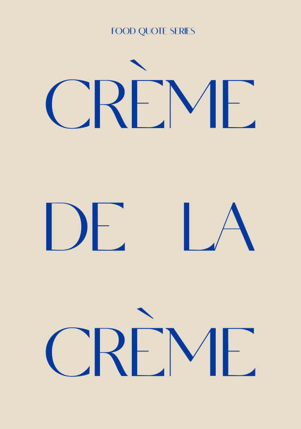 Quadro Crème de La Crème - Obrah | Quadros e Posters para Transformar a Parede