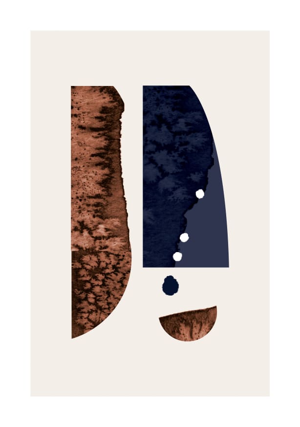 Quadro Watercolor Shapes IV - Obrah | Quadros e Posters para Transformar a Parede