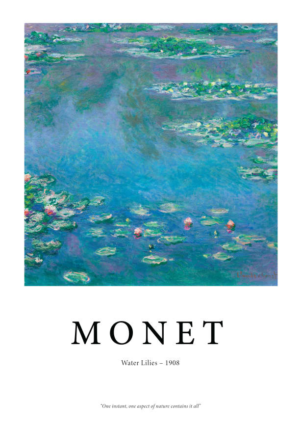 Quadro Water Lilies by Monet - Obrah | Quadros e Posters para Transformar a Parede
