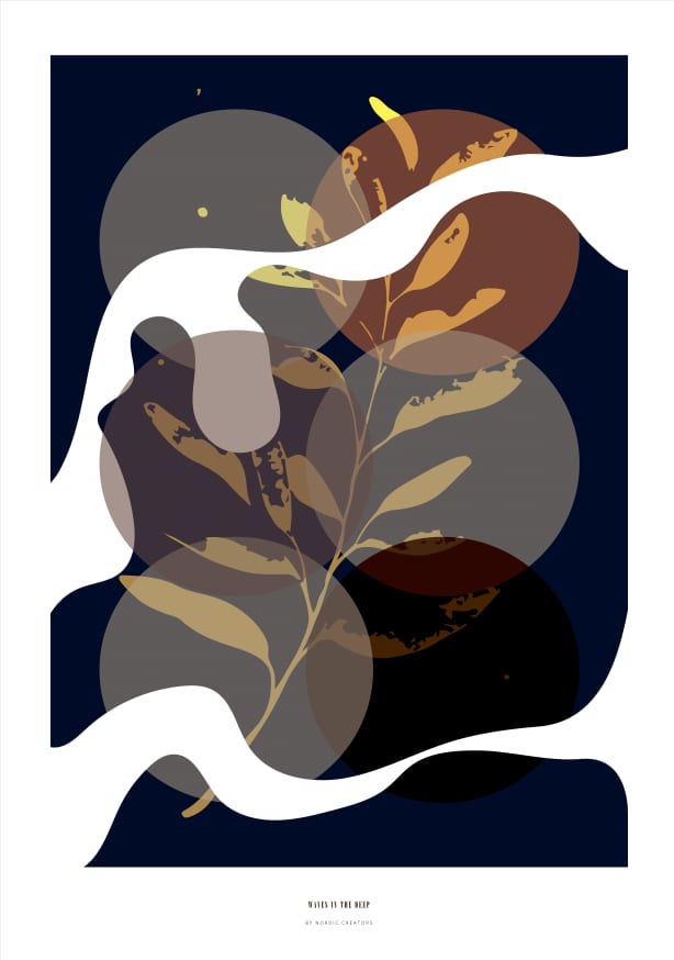 Quadro Waves in the Deep - Obrah | Quadros e Posters para Transformar a Parede