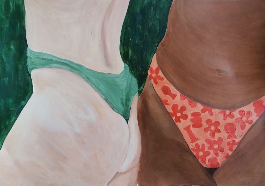 Quadro Amigas by Marina Dorgan
