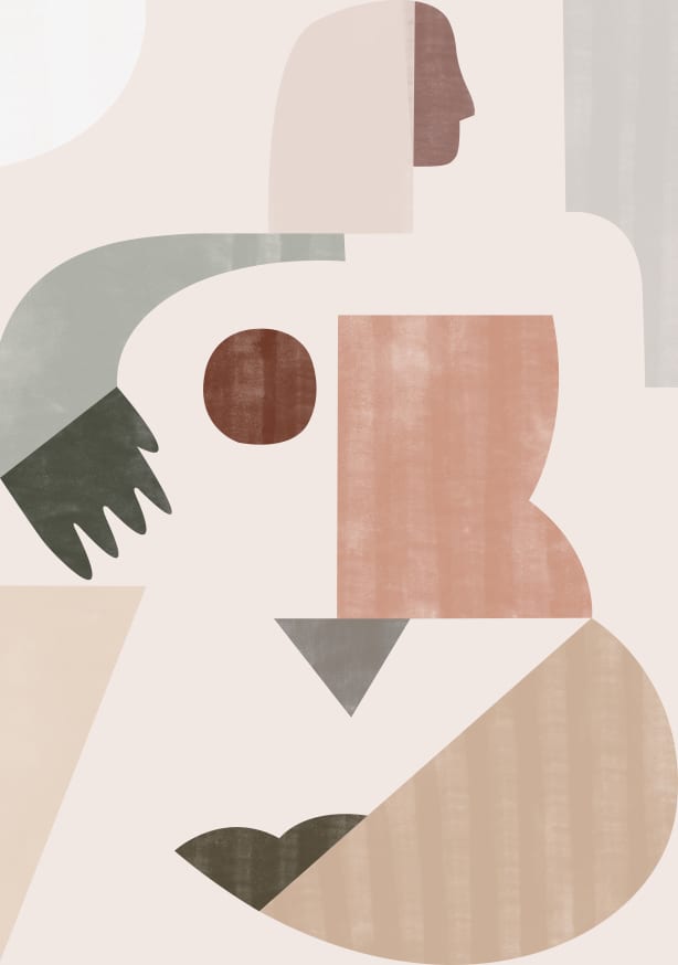 Quadro Lady Geometry by Kit Agar