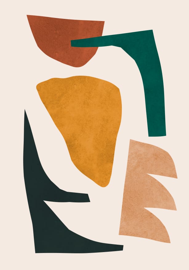 Quadro Expressive Forms 6 By Vitor Costa