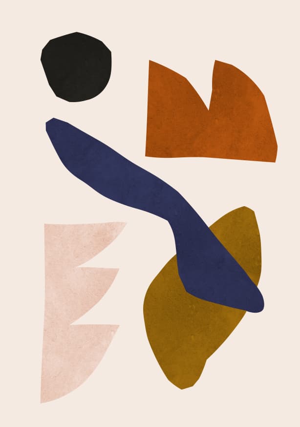 Quadro Expressive Forms 8 By Vitor Costa