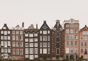 Sloping houses of Amsterdam