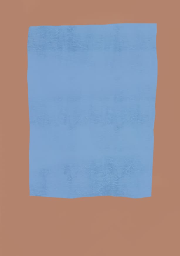 Quadro Peach Blue By Little Dean