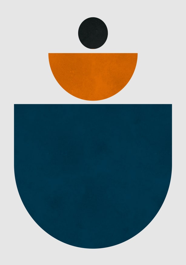 Quadro Circles And Lines 6 By Vitor Costa