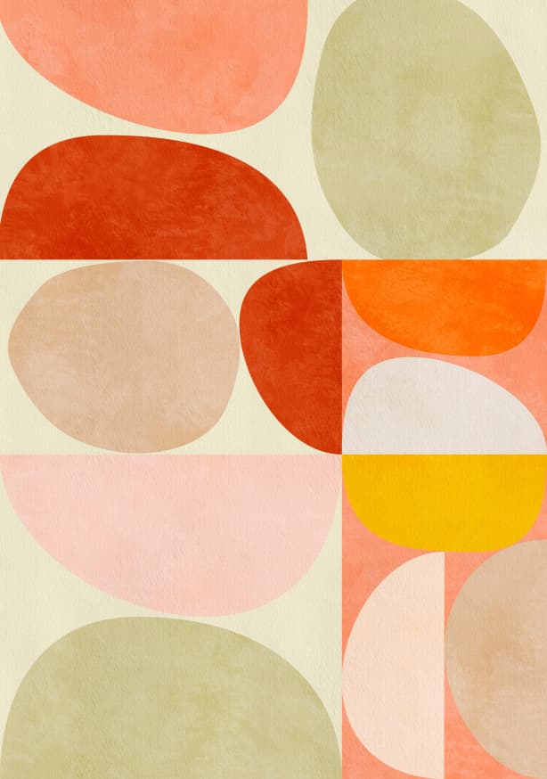 Quadro Pastel Geometry By Ana Rut Bre