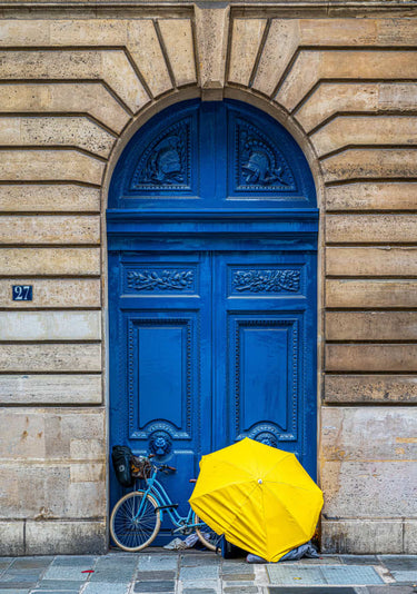 Quadro Blue Door by Yellow Umbrella Amro