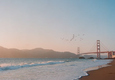 Quadro San Francisco Beach Sunset VI by Bethany Young