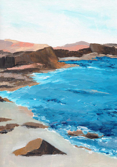 Quadro Red Mountin Beach by Nikita Jariwala