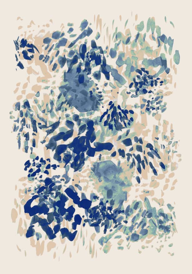 Quadro Blue Coral Garden