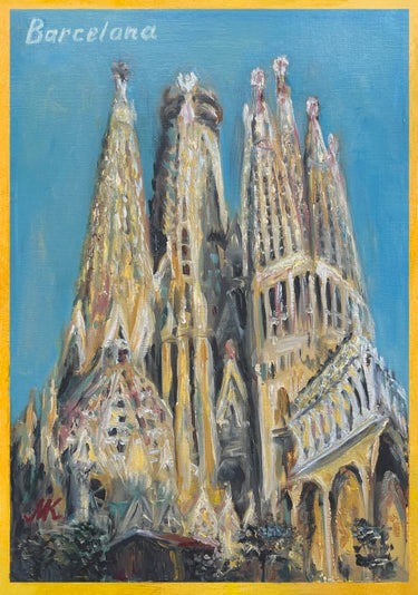 Quadro Sagrada Familia Barcelona by Marina Kozyr
