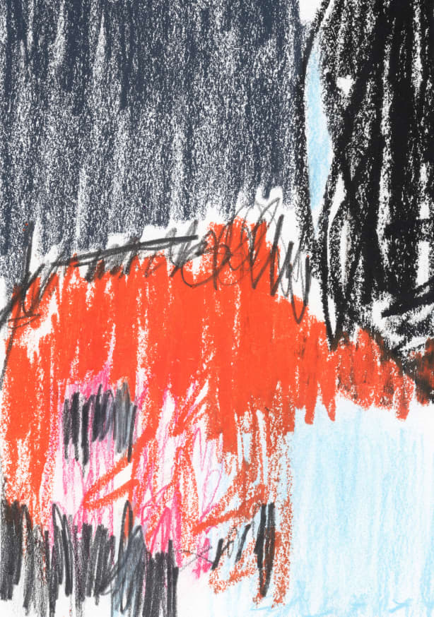 Quadro Expressionist Dynamic Brushstrokes