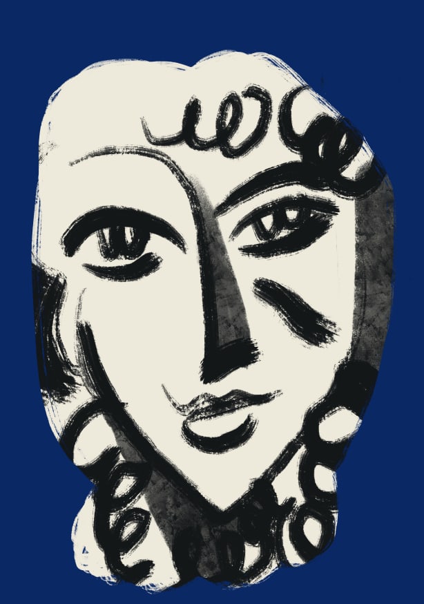 Quadro Lovely Girl In Blue