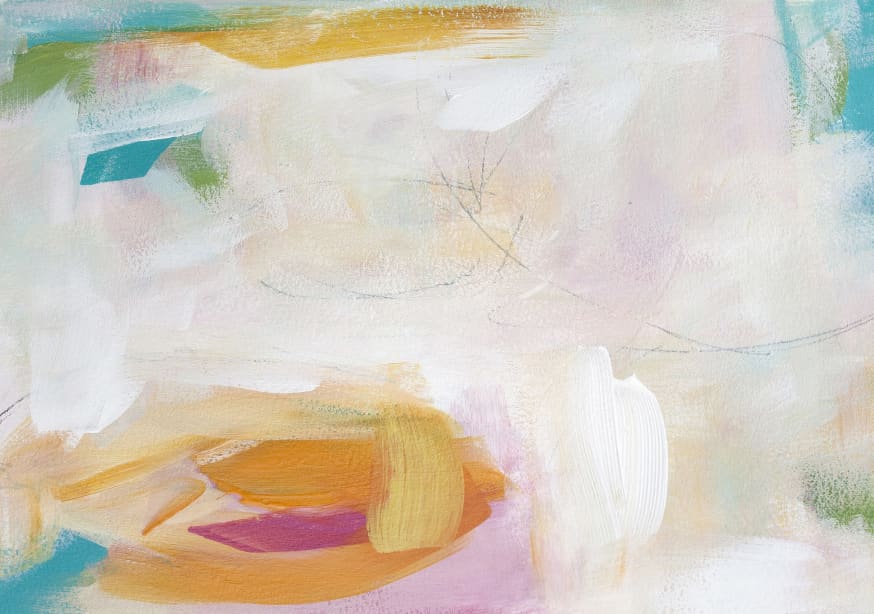 Quadro Colorful Brush Strokes