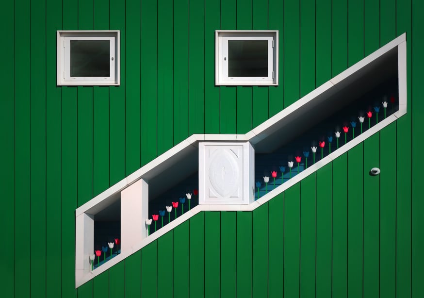 Quadro Ascending Flowers by Hans Wolfgang Hawerkamp