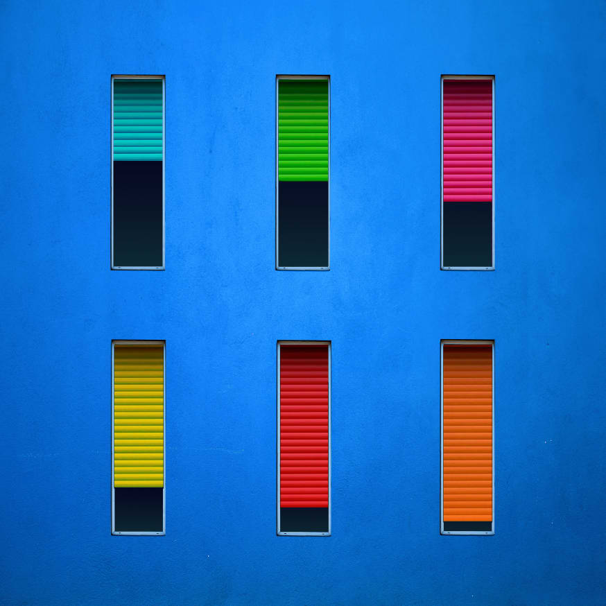 Quadro Colorful Windows By Alfonso Novillo