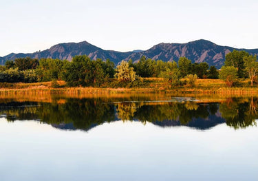 Quadro Boulder Flatirons Reflection by Del Mundo Portraits