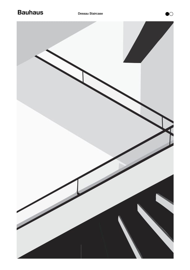 Quadro Bauhaus Staircase by David Vineis