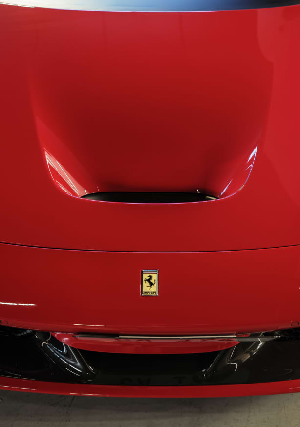 Quadro Vibrant Red Car