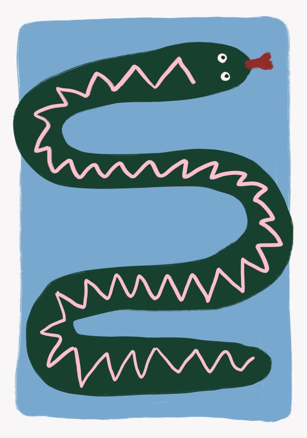 Quadro Wiggly Serpent Tale