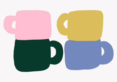 Quadro Colorful Coffee Mugs by Athene Fritsch