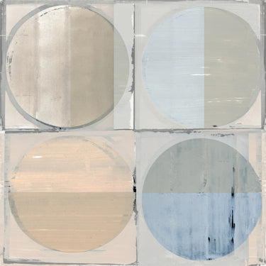 Quadro Four Circles and Squares 1 by Cartissi