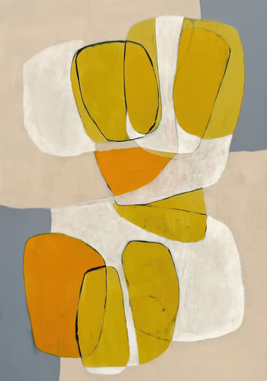 Quadro Mid Century Organic Shapes I