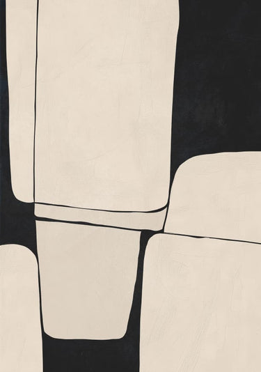 Quadro Abstract Stones II by Flow Line