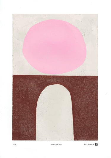 Quadro Pink Brown Forms