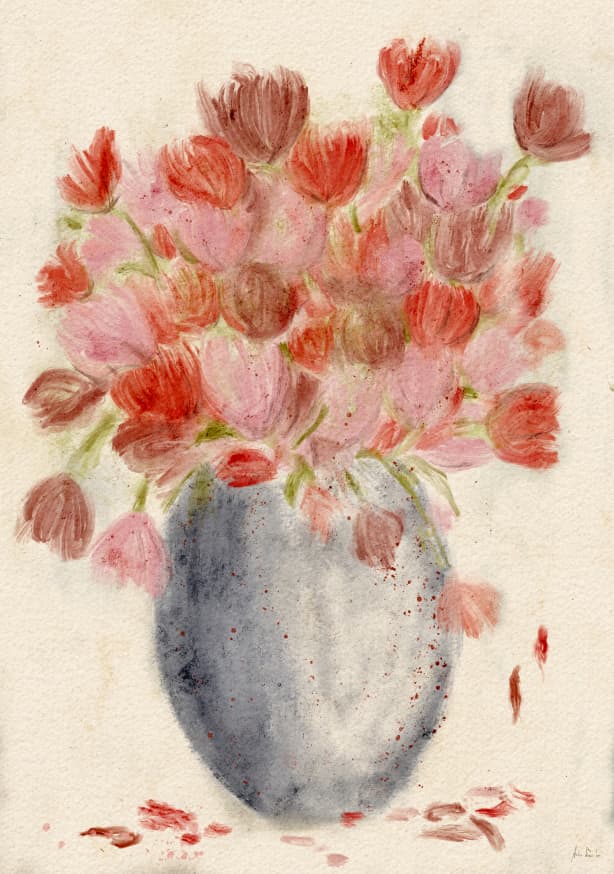 Quadro Colorful Bloom Vase