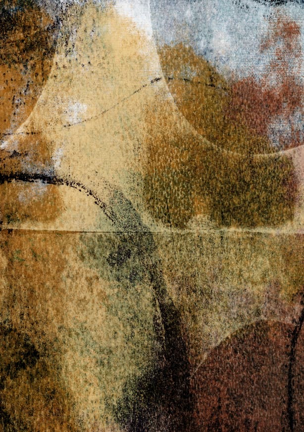 Quadro Golden Brown Abstract