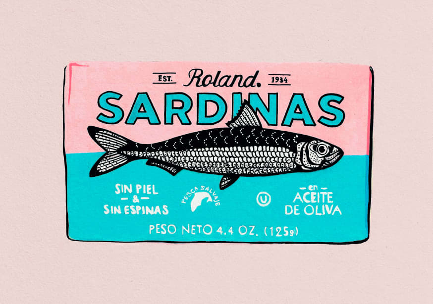 Quadro Roland Sardinas By Studio Mandariini