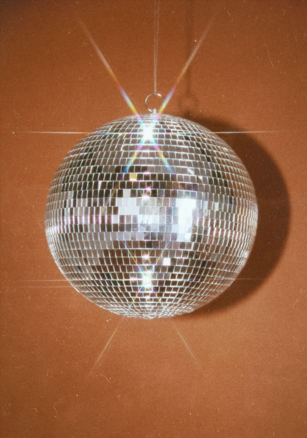 Quadro Orange Disco Ball
